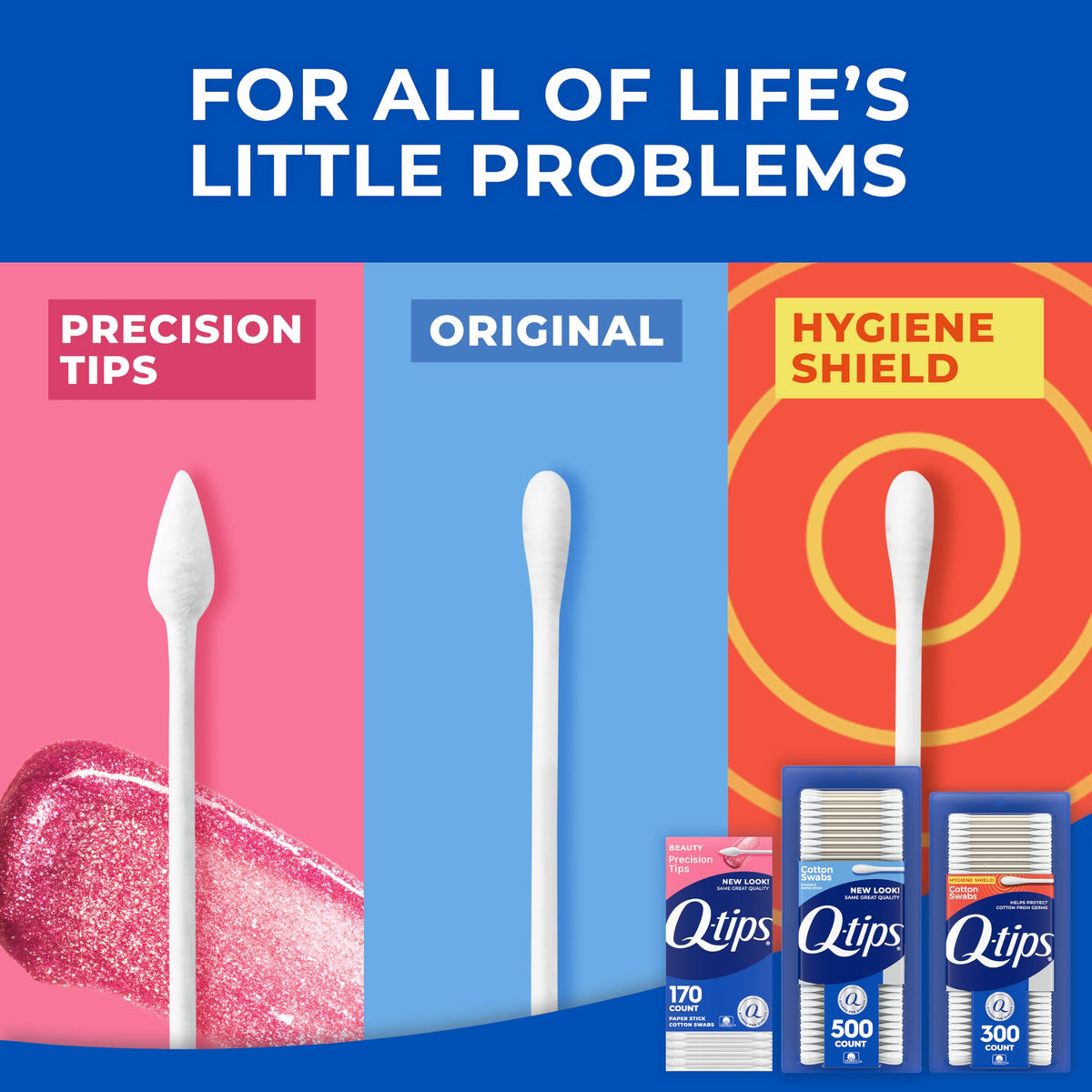 Q-tips Precision Tips 170-count pack for detailed makeup corrections