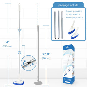 Qaestfy shower scrubber hanging loop for convenient storage.