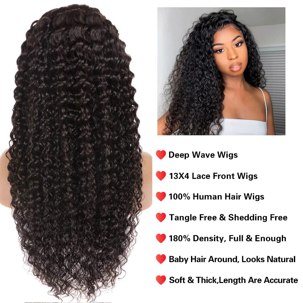 Qangelabeauty Brazilian virgin hair deep-wave wig ready for styling