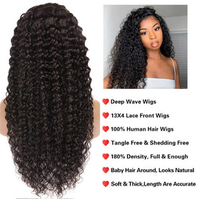 Qangelabeauty Brazilian virgin hair deep-wave wig ready for styling
