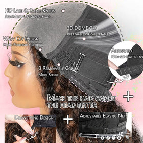 Qangelabeauty invisible knots reduce scalp visibility for seamless blend.