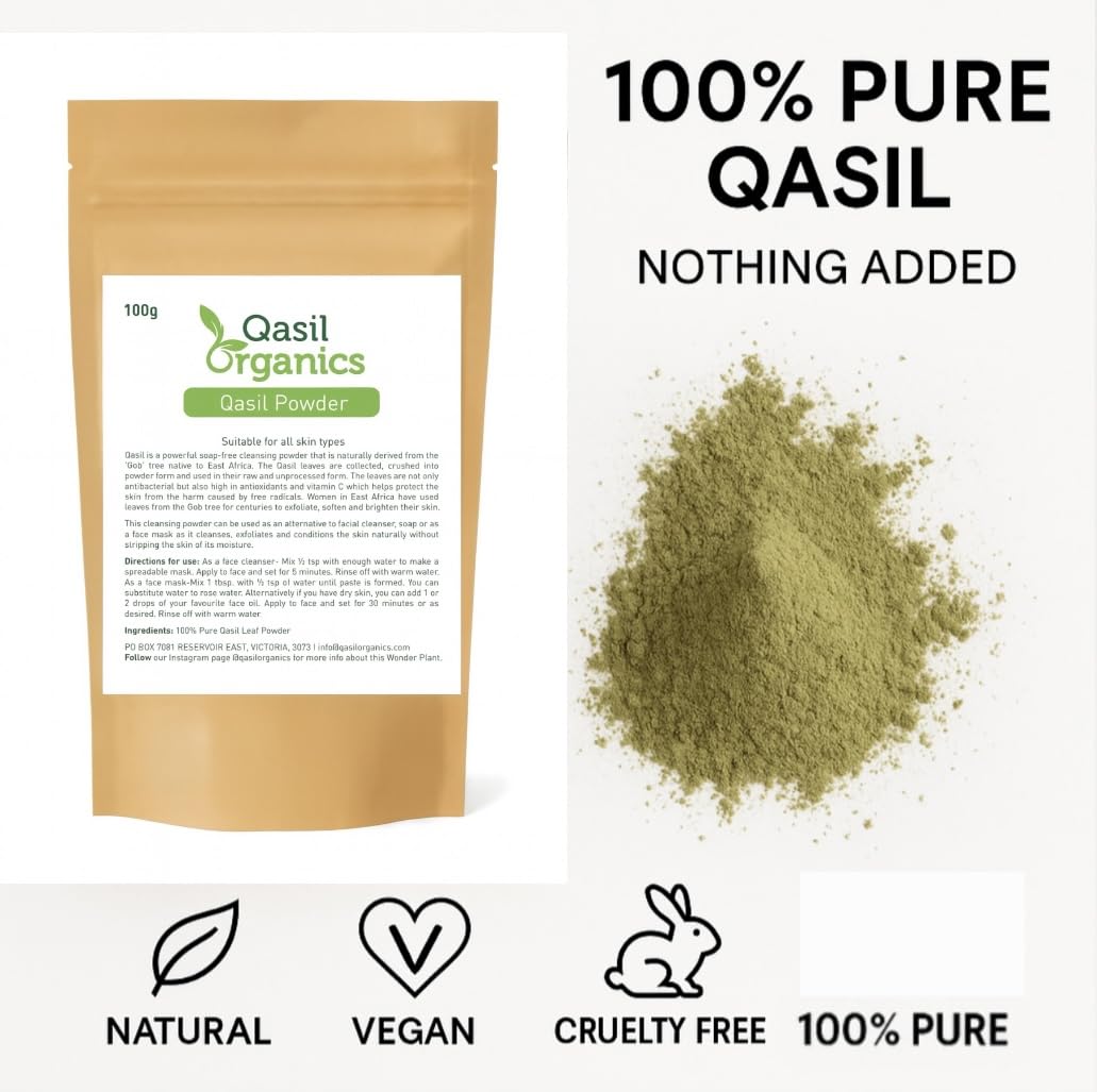 Qasil Organics 3.5 oz tin for convenient skincare on the go