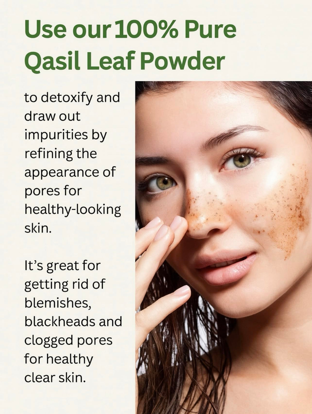 Qasil Organics blemish and pore care to target imperfections