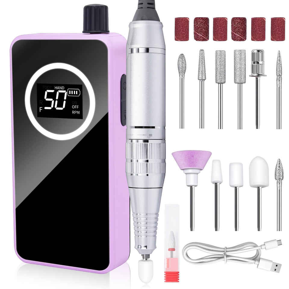 Qaucdlnd nail drill front view for precise filing and smooth finishes.