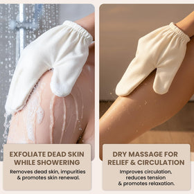 QAUUHJL Detoxifying silk massage aids skin cleansing and glow