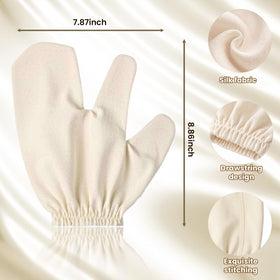 QAUUHJL Silk gloves lymphatic stimulation for detox-friendly body care and improved circulation