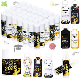 QAUYETM 36-pcs graduation lip balms set ready for gifts and class favors.