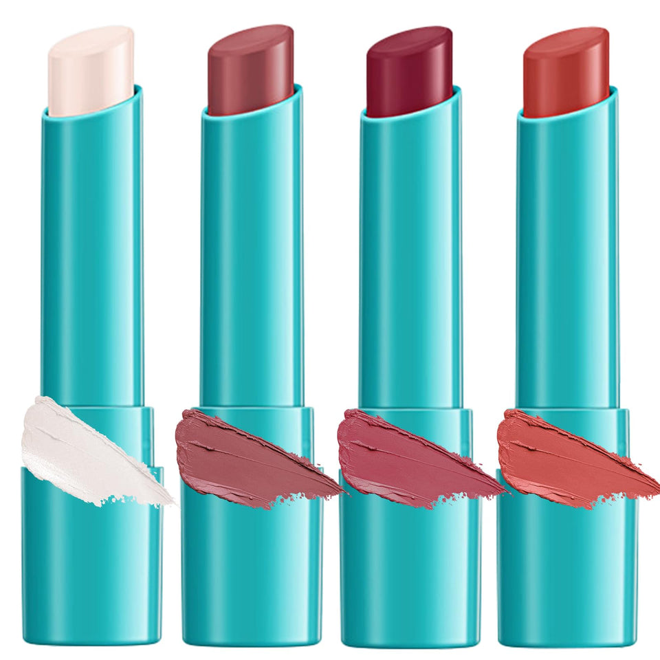 Qawnfy 4pcs lip tint hydrating set delivers nourishing color for soft, hydrated lips.