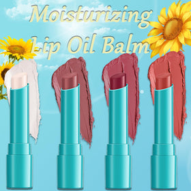 Qawnfy lip balm oil nourishes and smooths for a plump, not sticky shine.