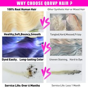 QBRVP 613 body wave blonde bundles 22 inch natural color ready to dye and style
