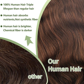 QBRVP chocolate brown 4-color wig offers trendy autumn look