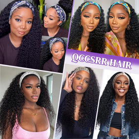 QCCSRR versatile headband wig suitable for daily wear, parties or cosplay.