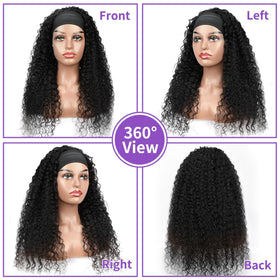 QCCSRR headband wig glueless design enables quick, secure daily styling.