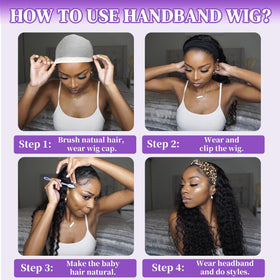 QCCSRR includes wig cap and extra color headband for styling options.
