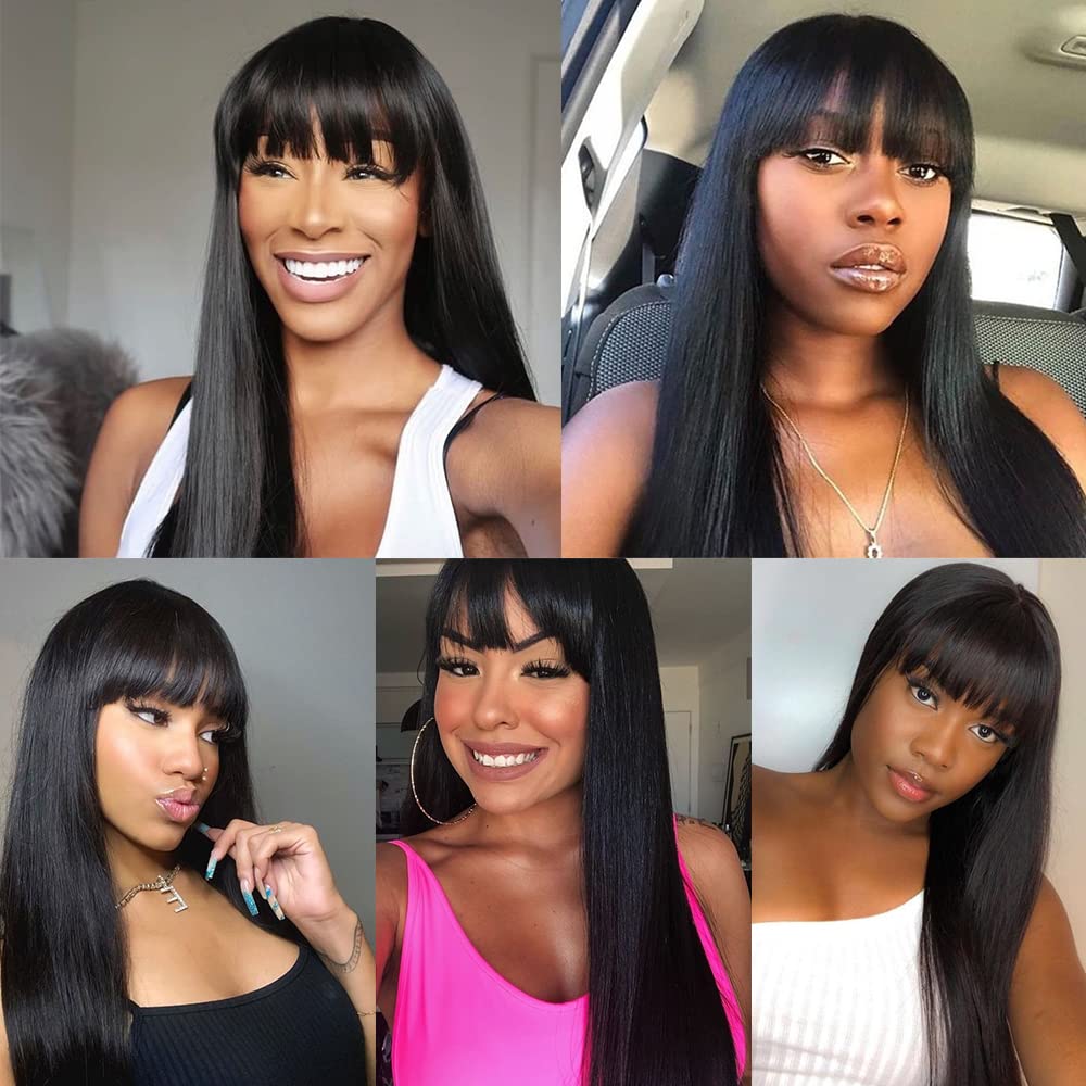 QD-Tizer adjustable-cap black wig offering comfortable fit