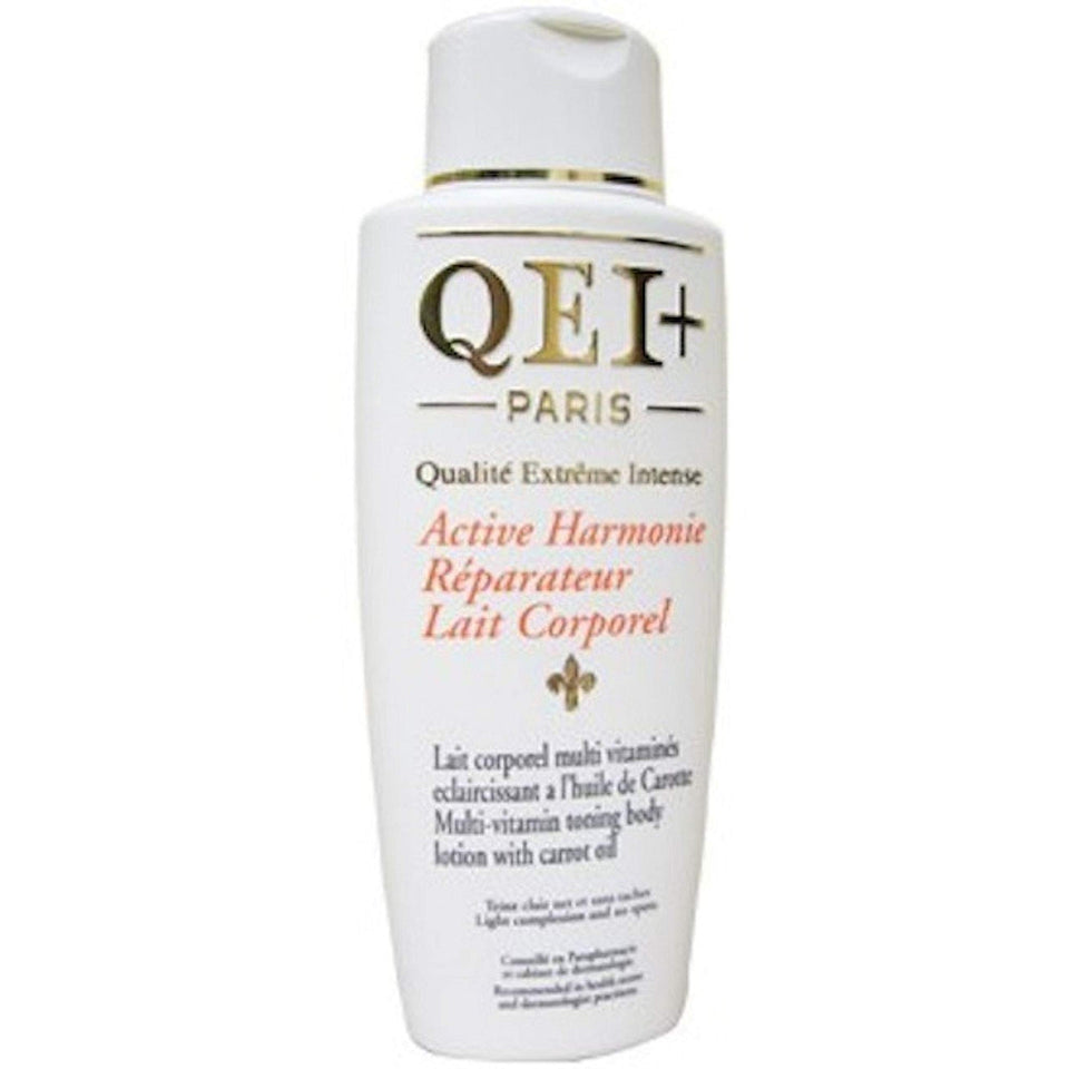 Qei+ Paris Active Harmonie lotion bottle front view for daily hydration.