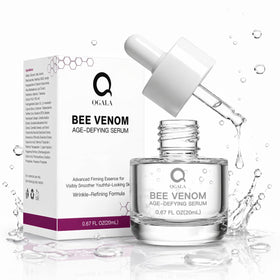 Qgala Bee Venom Serum bottle with dropper for precise application and hydration