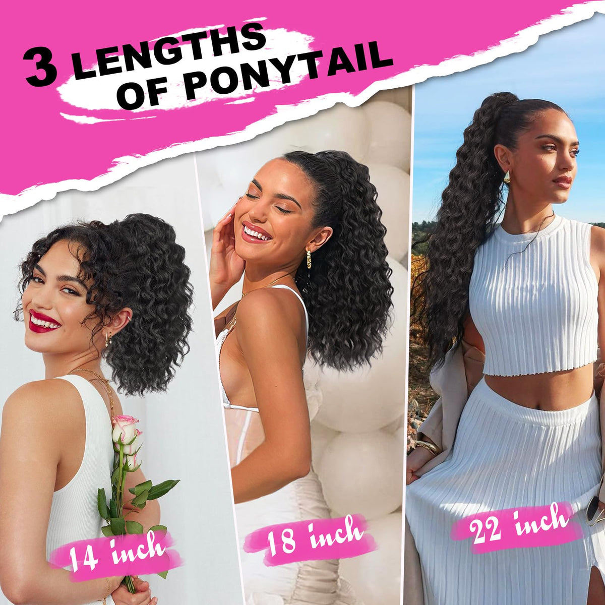 QGZ ponytail delivers instant volume and length on demand.