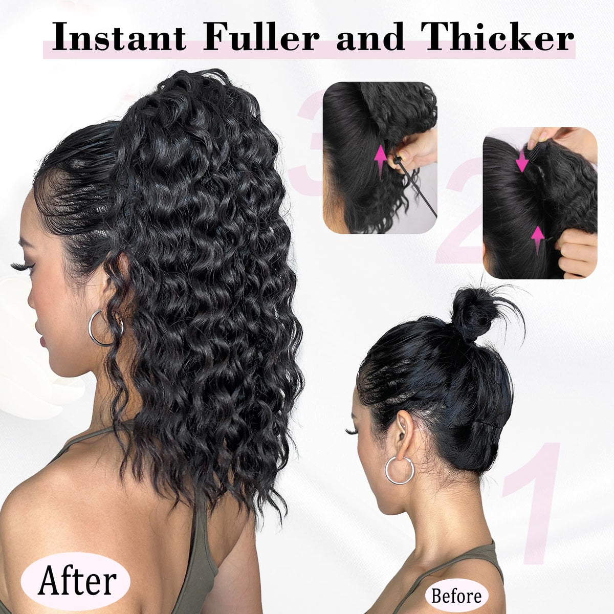 QGZ ponytail extension ideal for daily use and quick styling