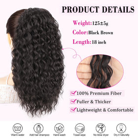 QGZ ponytail extension lightweight 125 g for easy wear
