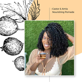 Natural castor oil benefits highlighted on bottle label for scalp care