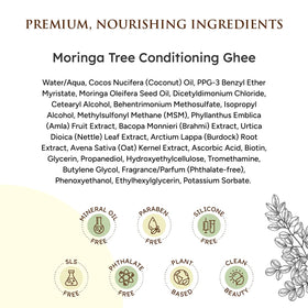 Qhemet Biologics Moringa Tree Conditioning Ghee daily moisture on hair