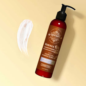 Qhemet Biologics Moringa Tree Conditioning Ghee pre-shampoo use on hair