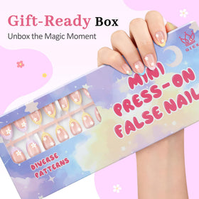 QIEK almond nails feature thick front and thin back for comfort.