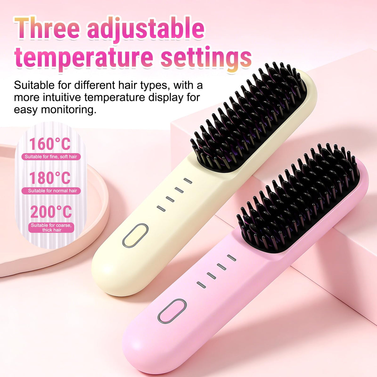 Qiloos rapid 30-second heat in action for fast morning styling.