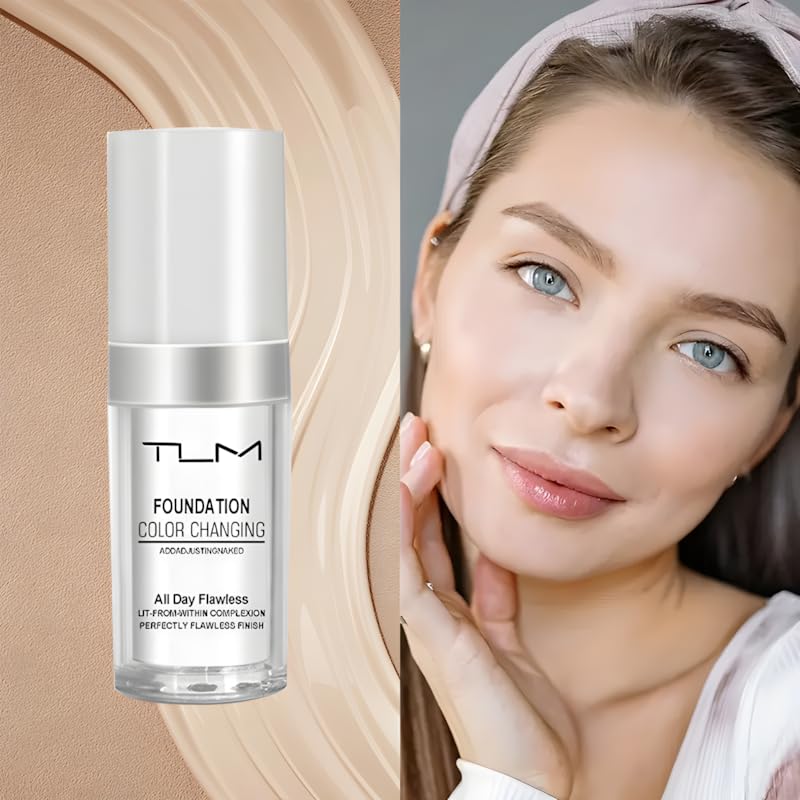 SPF15 label on QINGFANGLI TLM foundation packaging highlights sun protection.