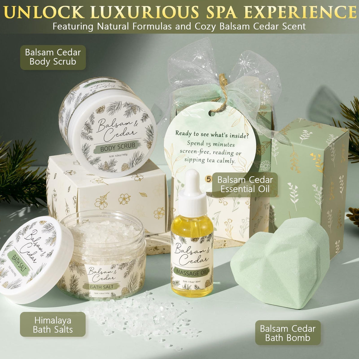 Qinline bath salt for gentle exfoliation and relaxing scents