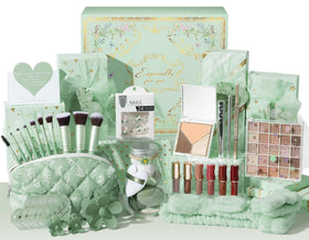Qinline Glow-up gift box featuring teen makeup bundle for a confident birthday surprise
