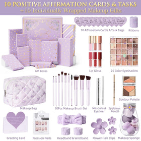 Qinline floral makeup bag highlights organized cosmetics storage on-the-go