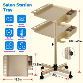 Qinrunkoi adjustable-height tray adapts to different working postures.