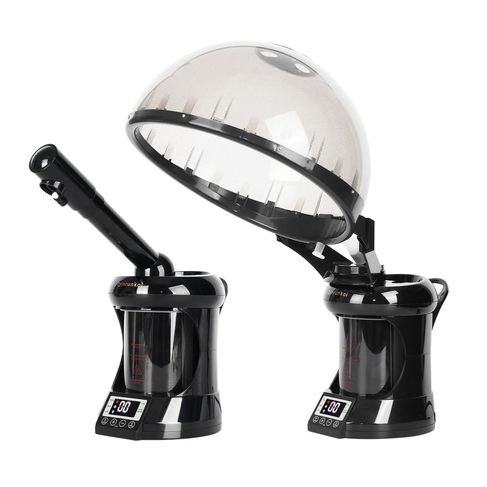 Qinrunkoi hair steamer with ozone mist for deeper hydration at home