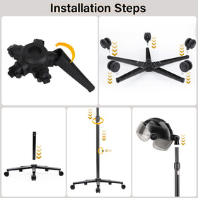 Qinrunkoi hooded dryer suited for home or professional use in salon or spa
