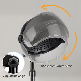 Qinrunkoi hooded dryer wheels and base enable quiet, smooth mobility