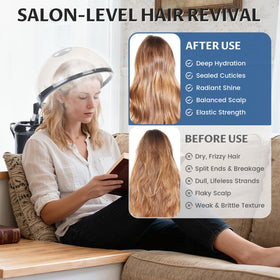 Qinrunkoi portable hair and facial steamer for versatile routines