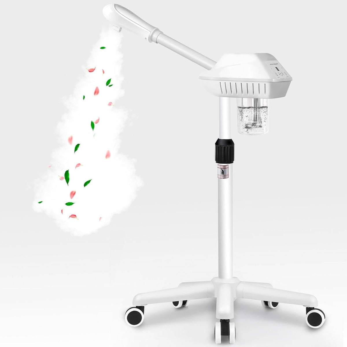 Qinrunkoi professional facial steamer with ozone mist for deep cleansing at home
