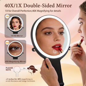 Qinxinmir 3-color lighting to tailor brightness and mood for makeup tasks.