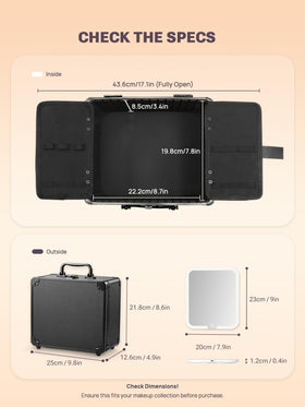Qislee adjustable dividers organize cosmetics by type and size