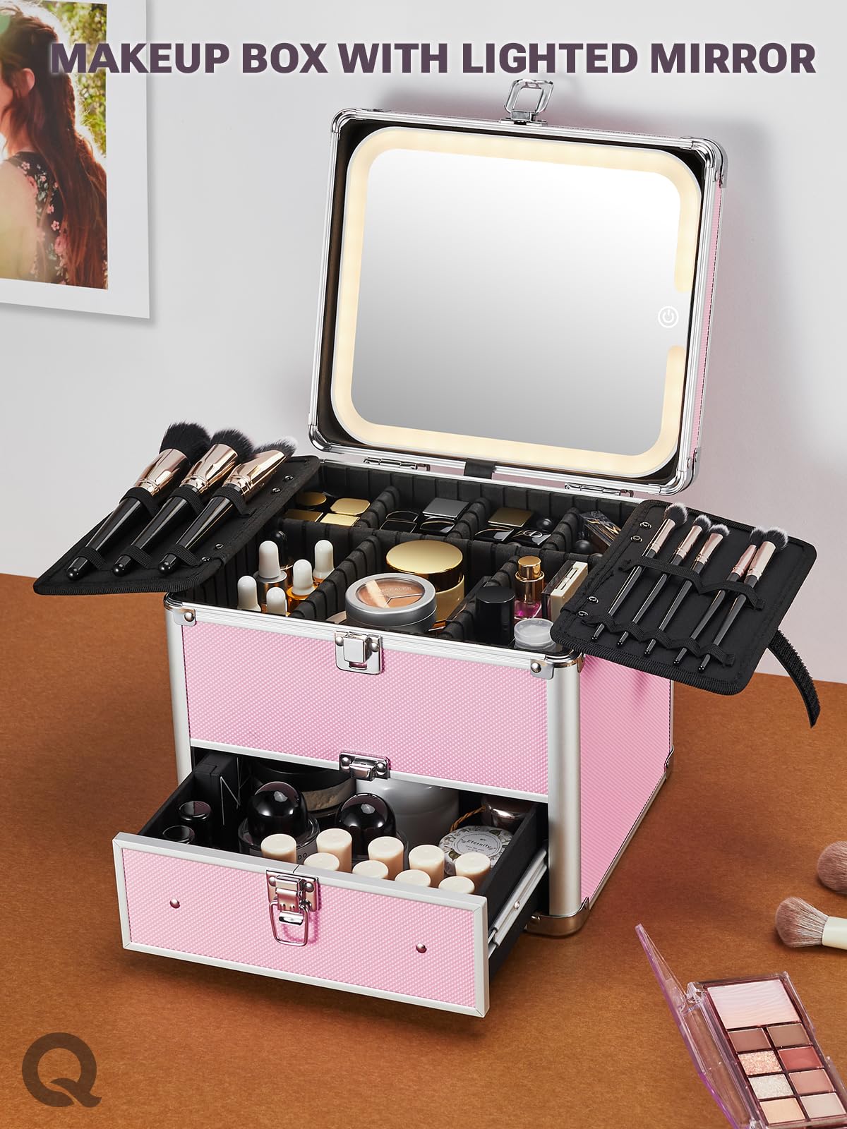 Qislee makeup box as a thoughtful gift idea for cosmetics lovers.