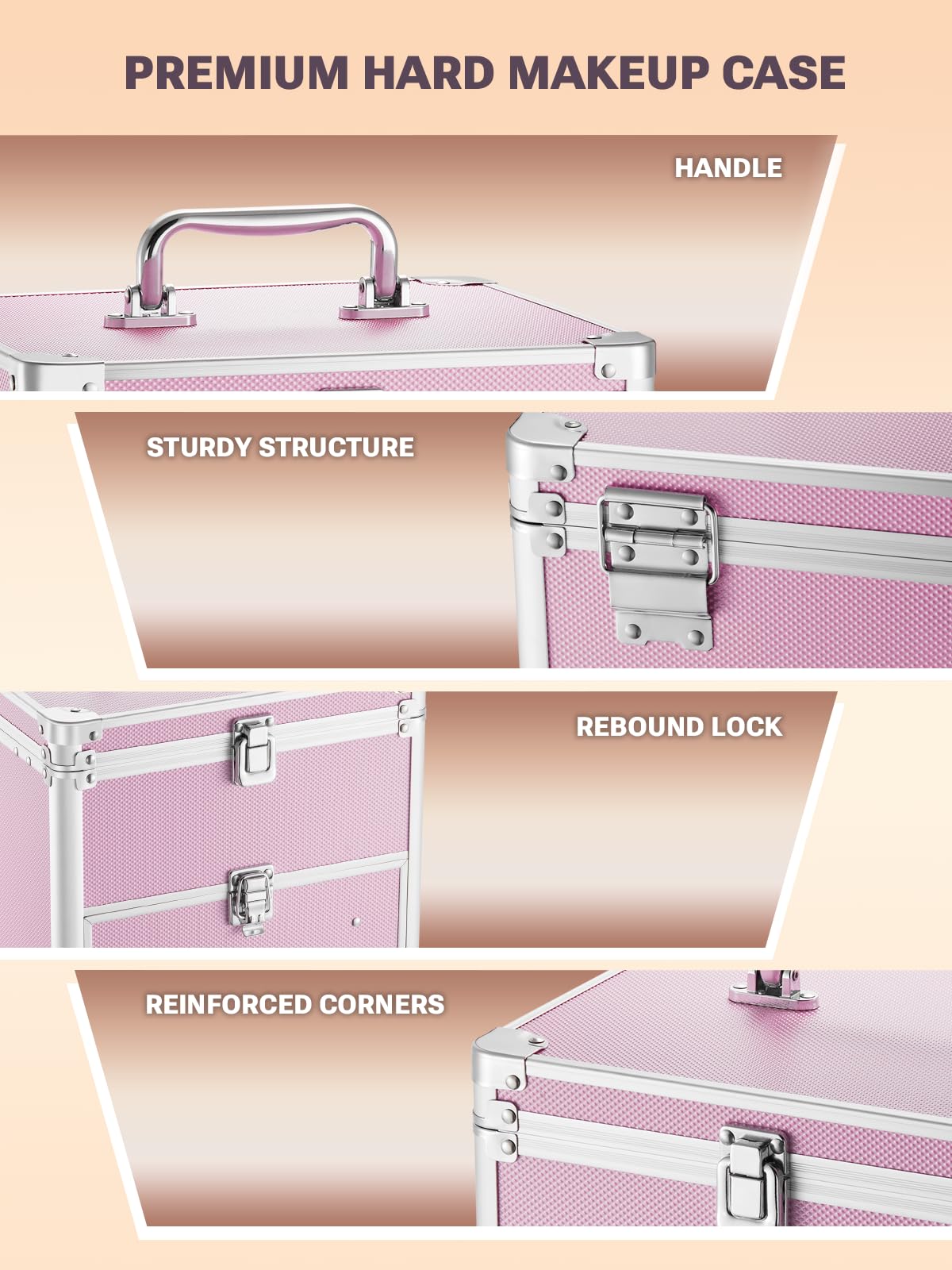 Qislee travel case with durable corners for reliable protection on the go.