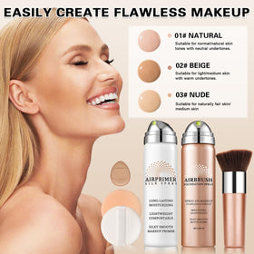 QIUFSSE shake and buff tips for easy at home makeup application.