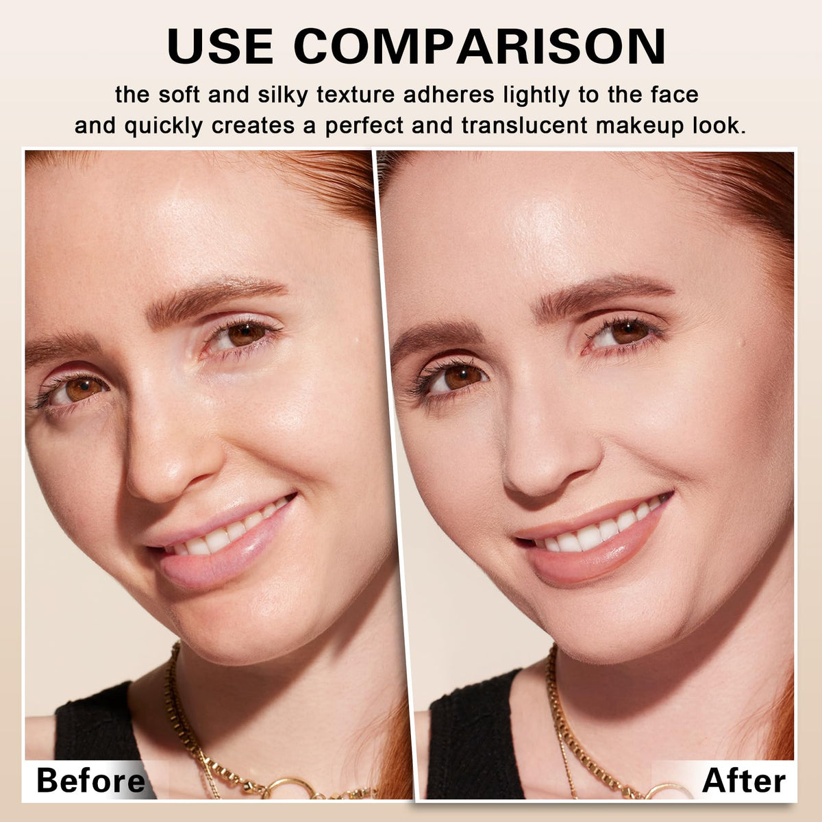 QIUFSSE waterproof makeup finish designed to last all day.