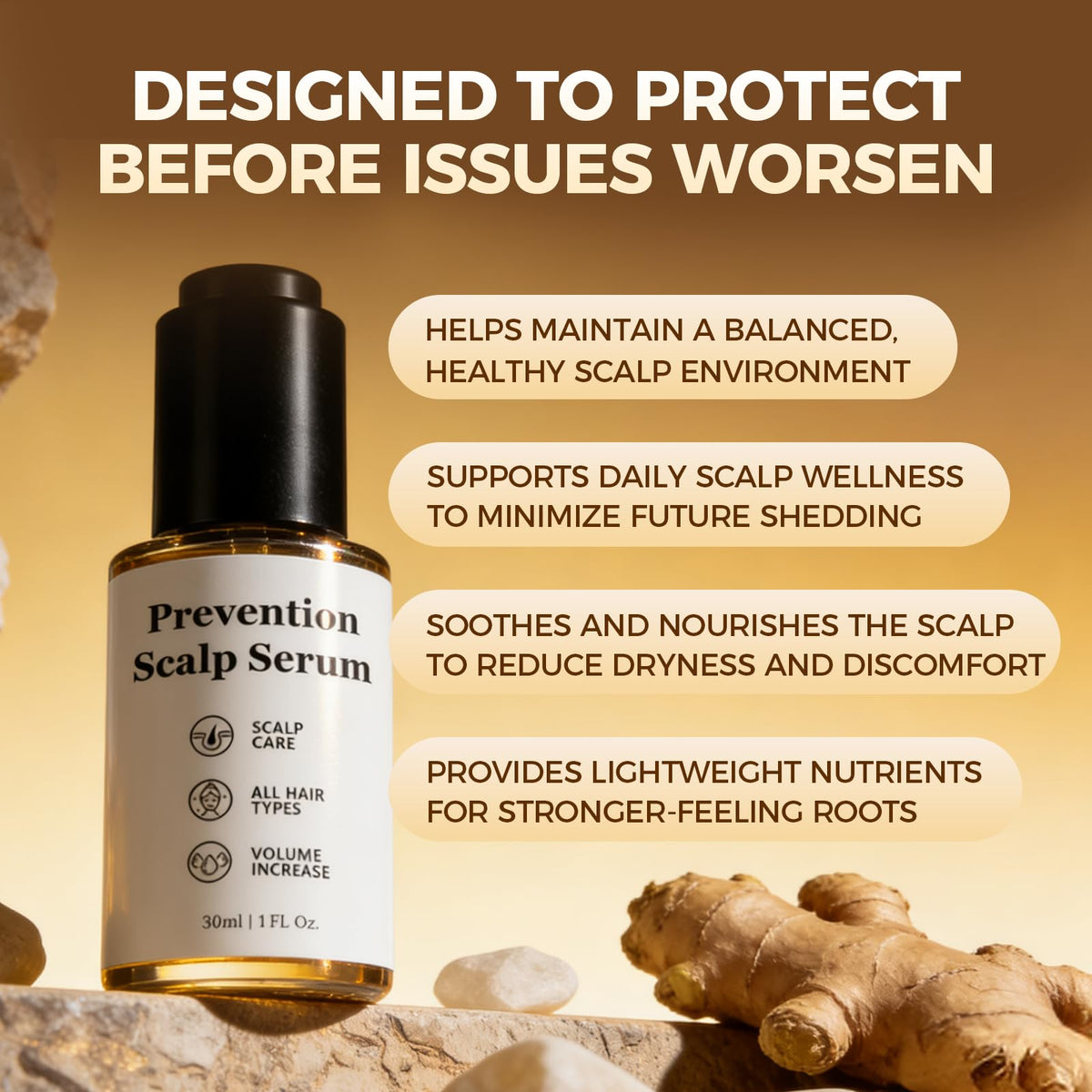Qiuumey Hair Growth Serum Bundle apply scene demonstrates lightweight, non-greasy formula.