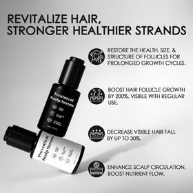Qiuumey Hair Serum Bundle label closeup highlights sulfate-free formula.