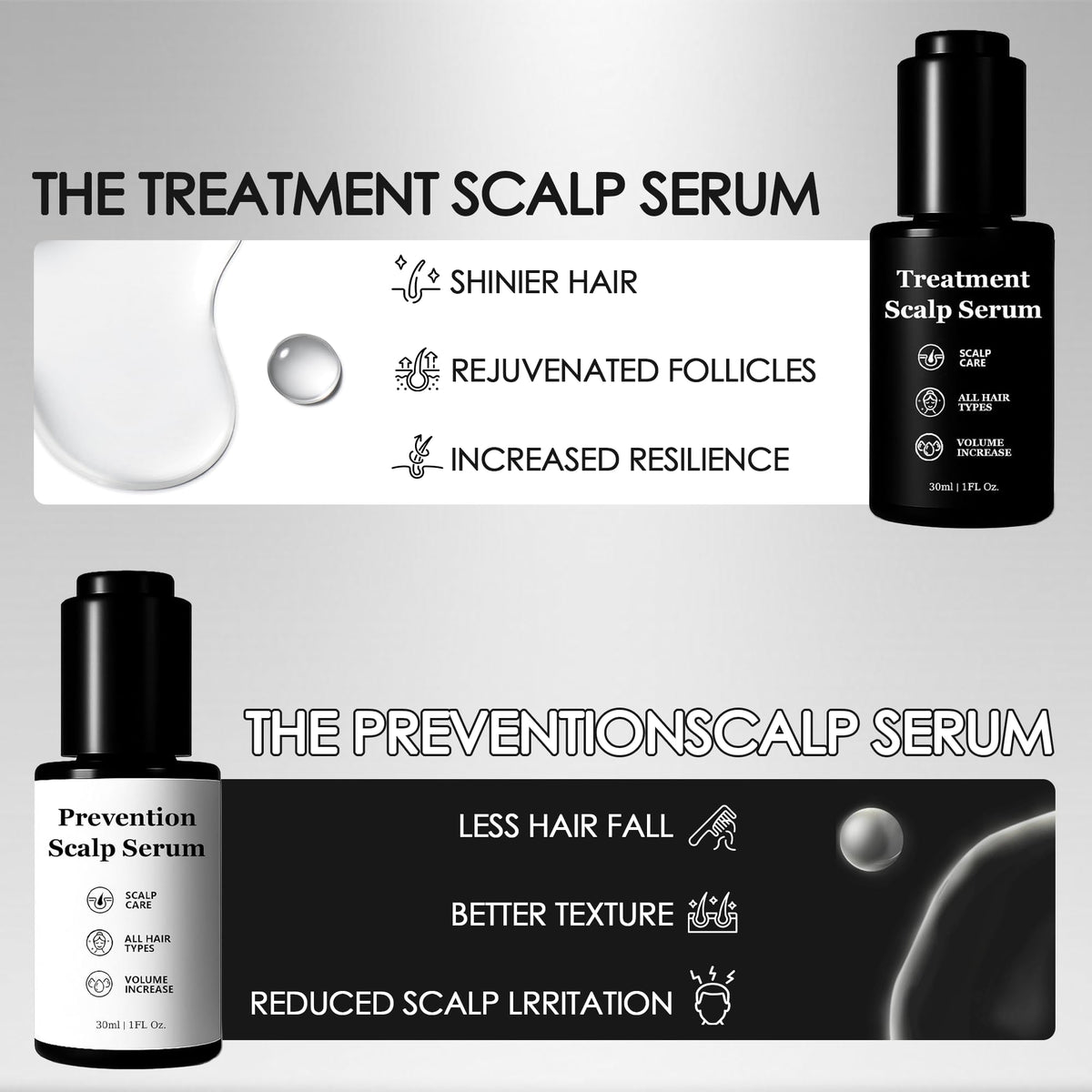 Qiuumey Hair Serum Bundle pack-front shows thinning hair care value.