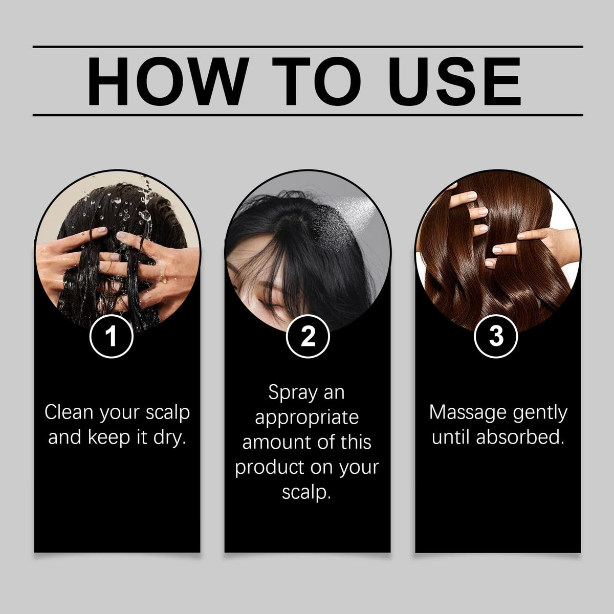 Qiuumey Hair Serum Bundle lifestyle shot for at-home routine.