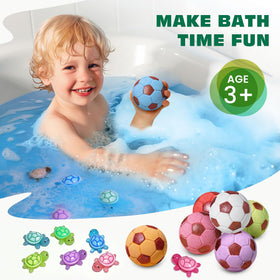 Nine scents and colors highlight the set's diverse bath experience